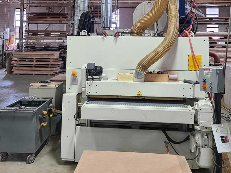 43" DMC #Unisand-K-1100, 3-Head Bottom & 3-Head Top Wide Belt, 44" x 103" abrasive belts, 18.5 kW/15 kW roll - Image 9