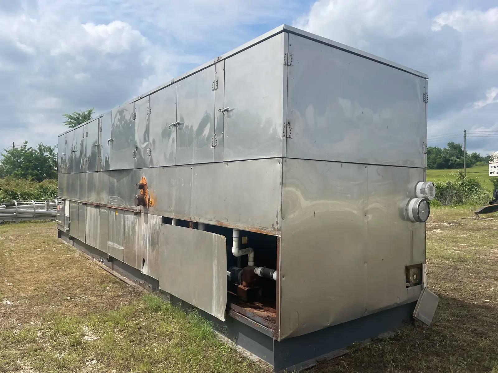 70 Ton, Turbo #CAR-144, plate ice maker, Serial No: 8510400. Previous Refrigerant: Ammonia. Test Pressure - - Image 7