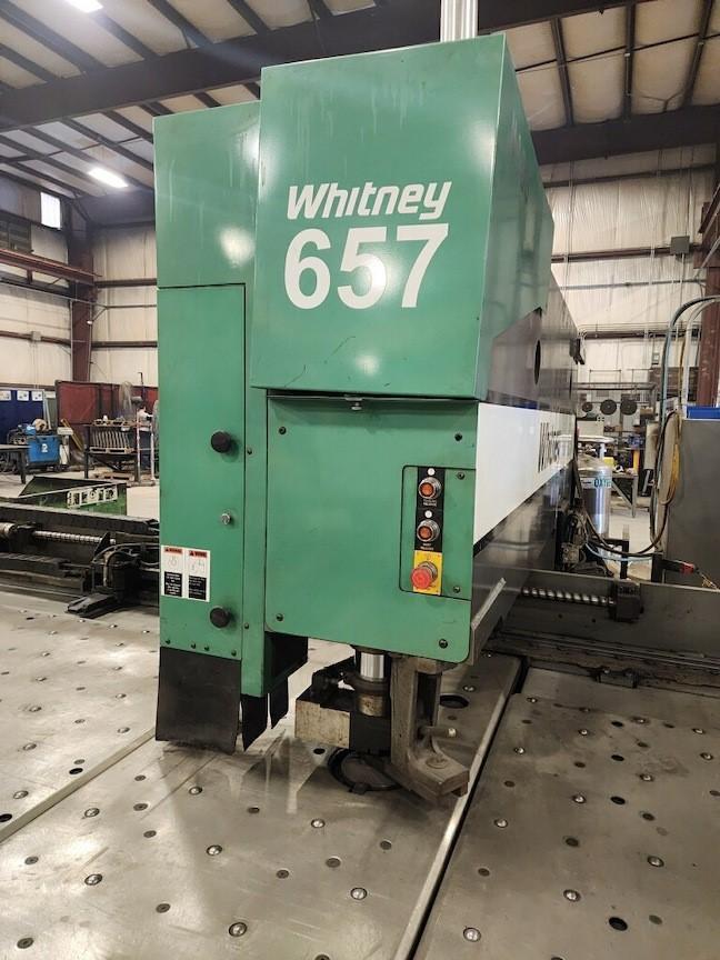 40 Ton, Whitney #657, hydraulic CNC punch, 130 amp plasma, 2012 - Image 3