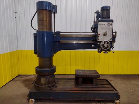 5' -13" Sharp #RD-1600, radial arm drill, 35.5" elevating height of arm, #5MT - Image 4