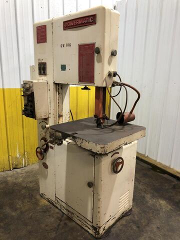19.5" x 13.5" Powermatic #89, vertical band saw, 1" x 150" blade, variable speed, 20" wheel, blade welder - Image 1