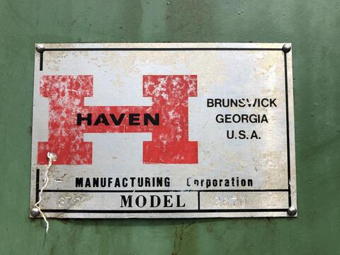 1/2" - 3" Haven #872, tube re-cut cutoff machine, Allen Bradley PLC, batch counter - Image 2