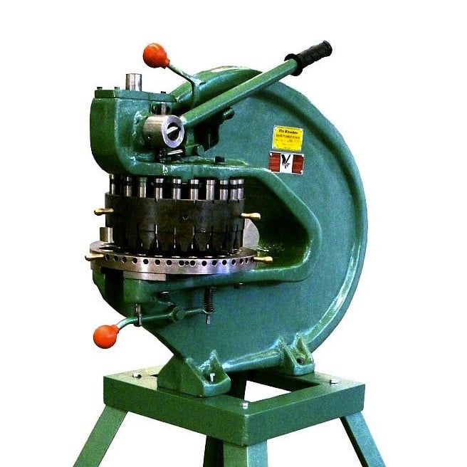 Tin Knocker #18, manual turret punch, 8 tons, 18 stations, 1/8" to 2-1/4", 18" throat, new - Image 1