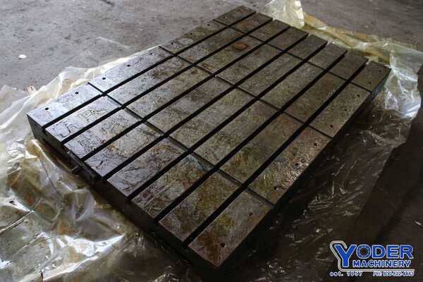 60" L x 40" width x 5-1/4" H, T-slotted bolster plate, #76528 - Image 7