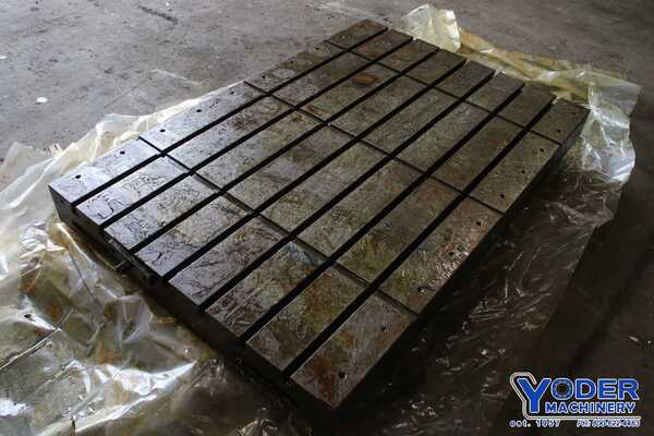 60" L x 40" width x 5-1/4" H, T-slotted bolster plate, #76528 - Image 9