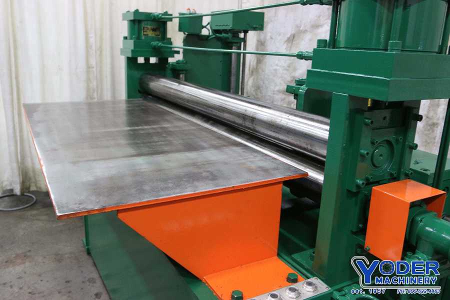 5' x 5.5" Cincinnati, pinch roll, 46" pass line, powered & independent each end edge guide, adj., #69154 - Image 5