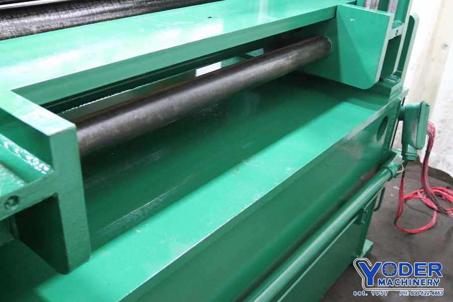 5' x 5.5" Cincinnati, pinch roll, 46" pass line, powered & independent each end edge guide, adj., #69154 - Image 8