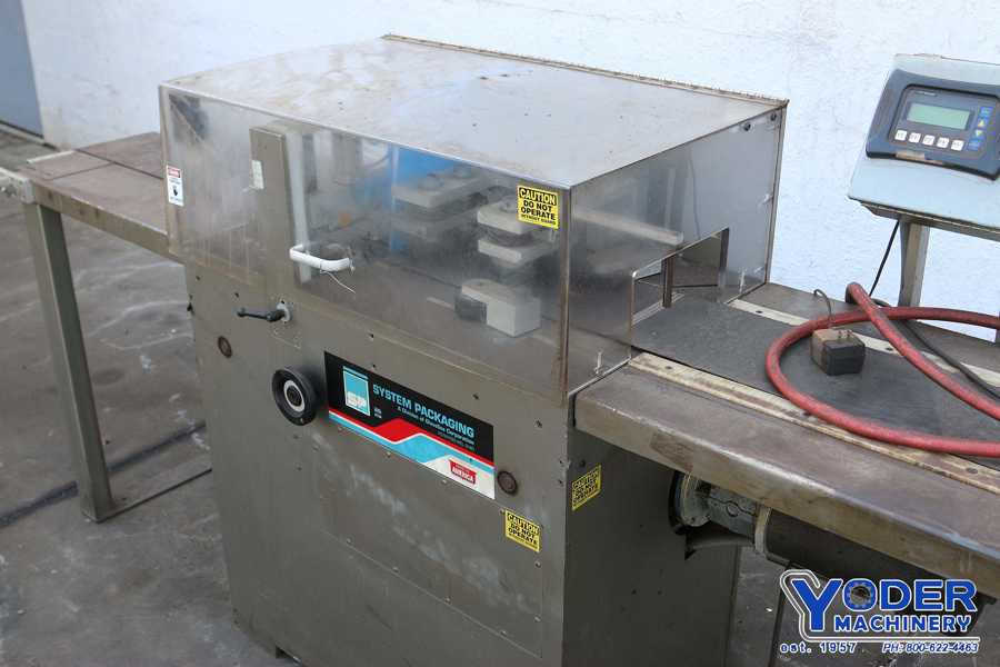 System Packaging #1000-8, wrapper, 2"-8" material width, entry/exit conveyor, #70696 - Image 2