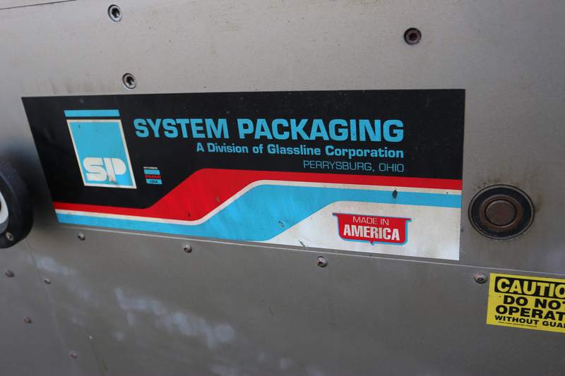 System Packaging #1000-8, wrapper, 2"-8" material width, entry/exit conveyor, #70696 - Image 6