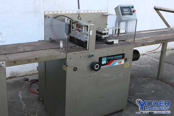 System Packaging #1000-8, wrapper, 2"-8" material width, entry/exit conveyor, #70696 - Image 8
