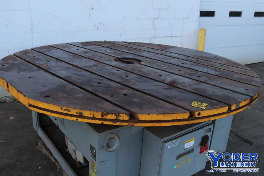 Aronson #FT200-B, welding table, 96" table diameter, 200000 lb. capacity, 10 HP, #72507 - Image 3