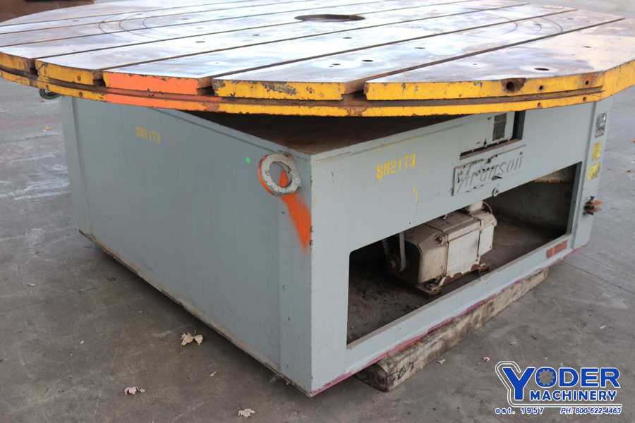 Aronson #FT200-B, welding table, 96" table diameter, 200000 lb. capacity, 10 HP, #72507 - Image 4