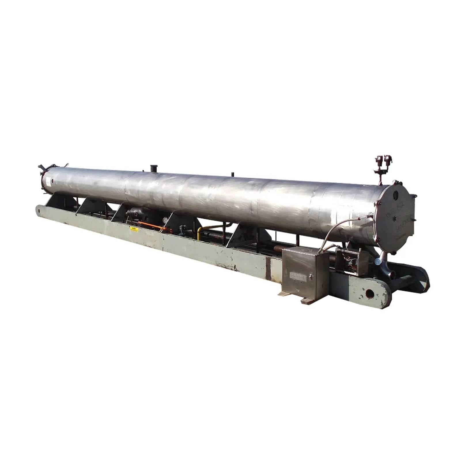 200 Ton, Morris and Associates WRC-RA-3200HSS, Water Chiller, 10 passes, 466 sq.ft., 3" diameter x 33' tube - Image 2