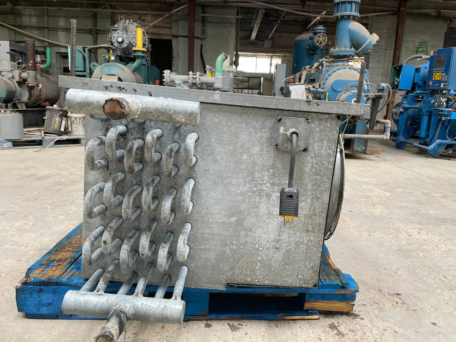 2 Fans, Vilter LP-10-63-1/3-FA, Ammonia Evaporator Coil - 5 TR, Low Temperature, 0.3 HP, 7200 CFM, 720 FPM - Image 8