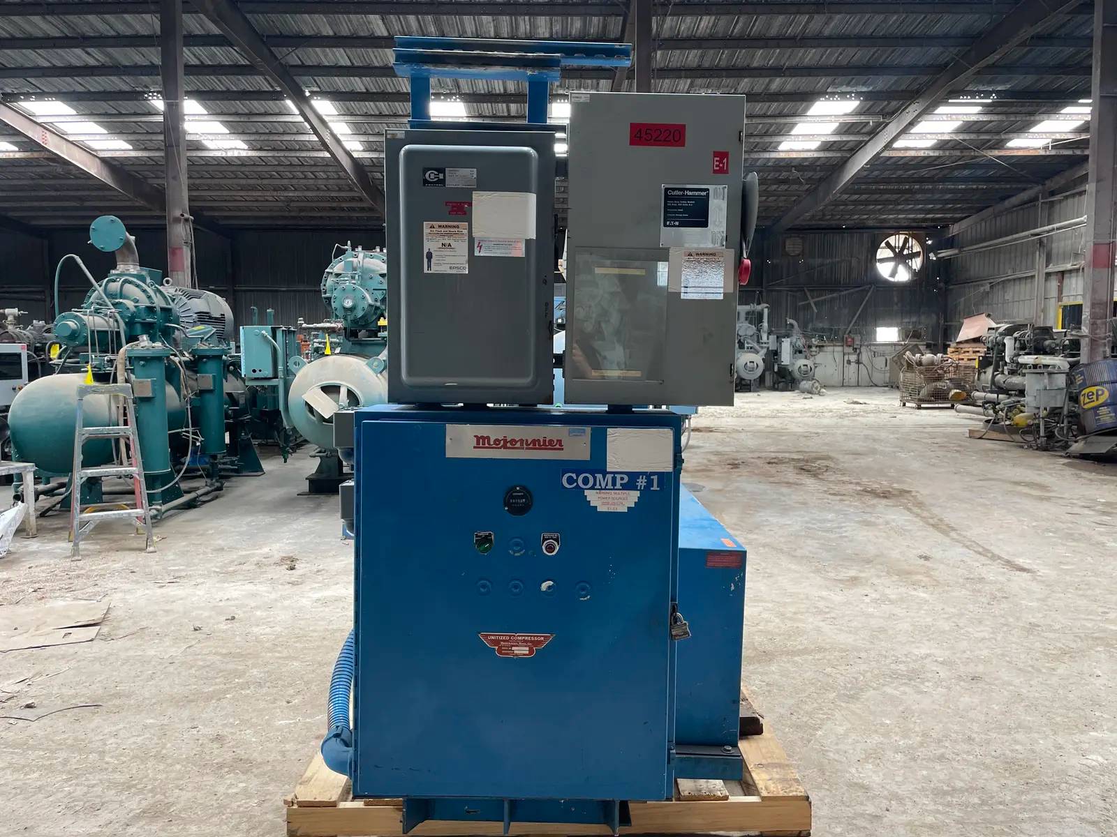 125 HP Vilter 448, 8-Cylinder Reciprocating Compressor Package, Belt Driven, 460V, 1770 RPM, 1200 max RPM, 3" - Image 5
