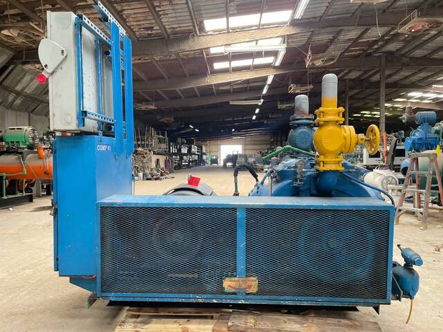 125 HP Vilter 448, 8-Cylinder Reciprocating Compressor Package, Belt Driven, 460V, 1770 RPM, 1200 max RPM, 3" - Image 7