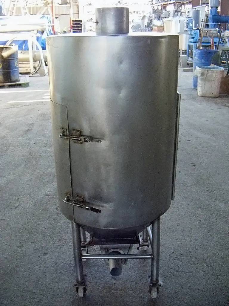 60 gallon Stainless Steel Cyclone Tank with Airlock, 2' inside diameter x 2' 8" straight wall, 1' 5" width x - Image 5