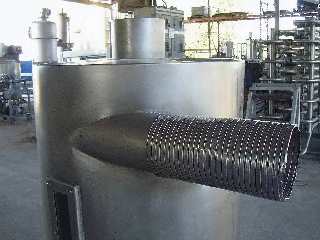 60 gallon Stainless Steel Cyclone Tank with Airlock, 2' inside diameter x 2' 8" straight wall, 1' 5" width x - Image 7