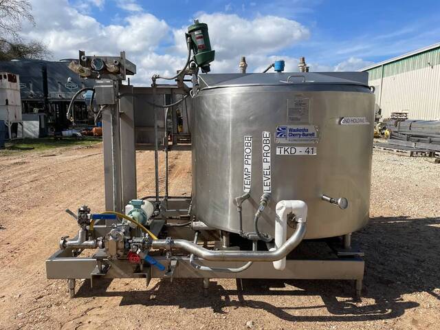 300 gallon Waukesha Cherry Burrell, Process Mixing Agitator Tank Package, 300 GPM, 100 psi, 1997 - Image 7