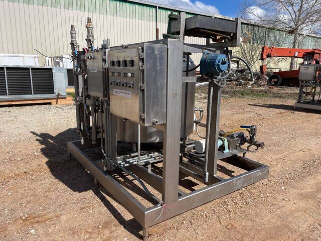 300 gallon Waukesha Cherry Burrell, Process Mixing Agitator Tank Package, 300 GPM, 100 psi, 1997 - Image 10