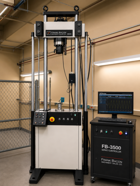 20 KIP (110kN) Instron #8521S Axial-Torsion Servo-hydraulic Fatigue Testing System - Image 1