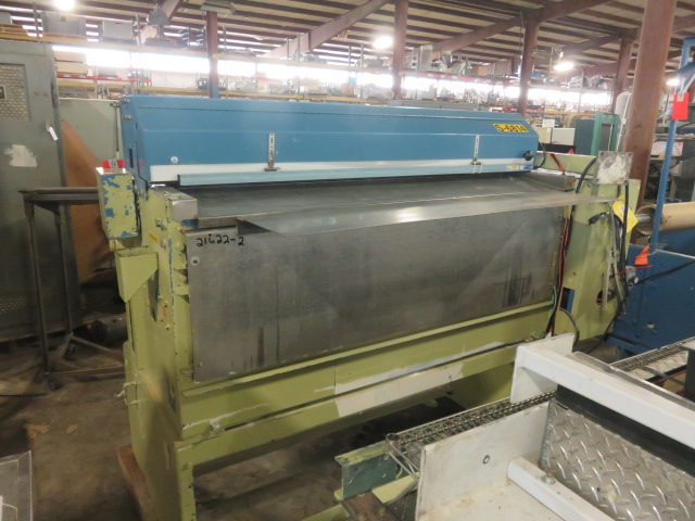 60" Rosenthal sheeter, 6' rolling conveyor, 6' slide conveyor - Image 2