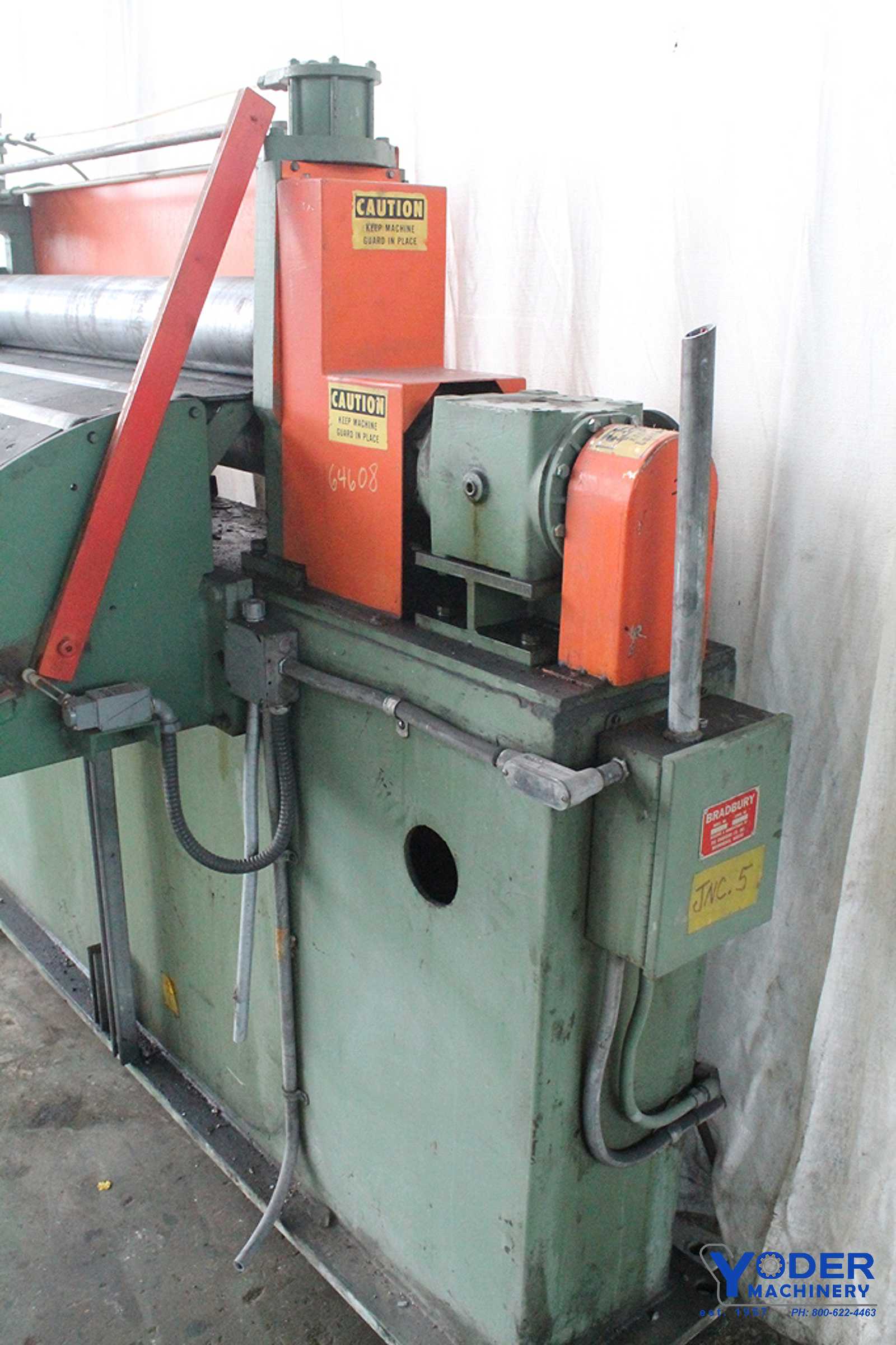Powered pinch roll stand,driven pinch roll, Bradbury #E-P-R, air hold downs, #64608 - Image 5
