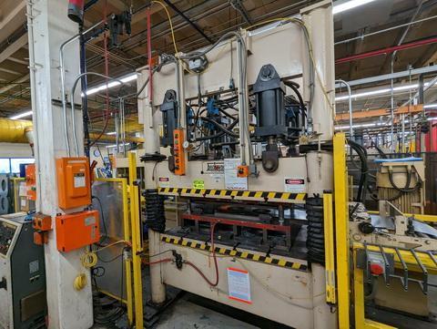Feed-Lease / PA/ Beckwood hydraulic blanking line, uncoiler, straightener, feeder, 200 ton press - Image 2
