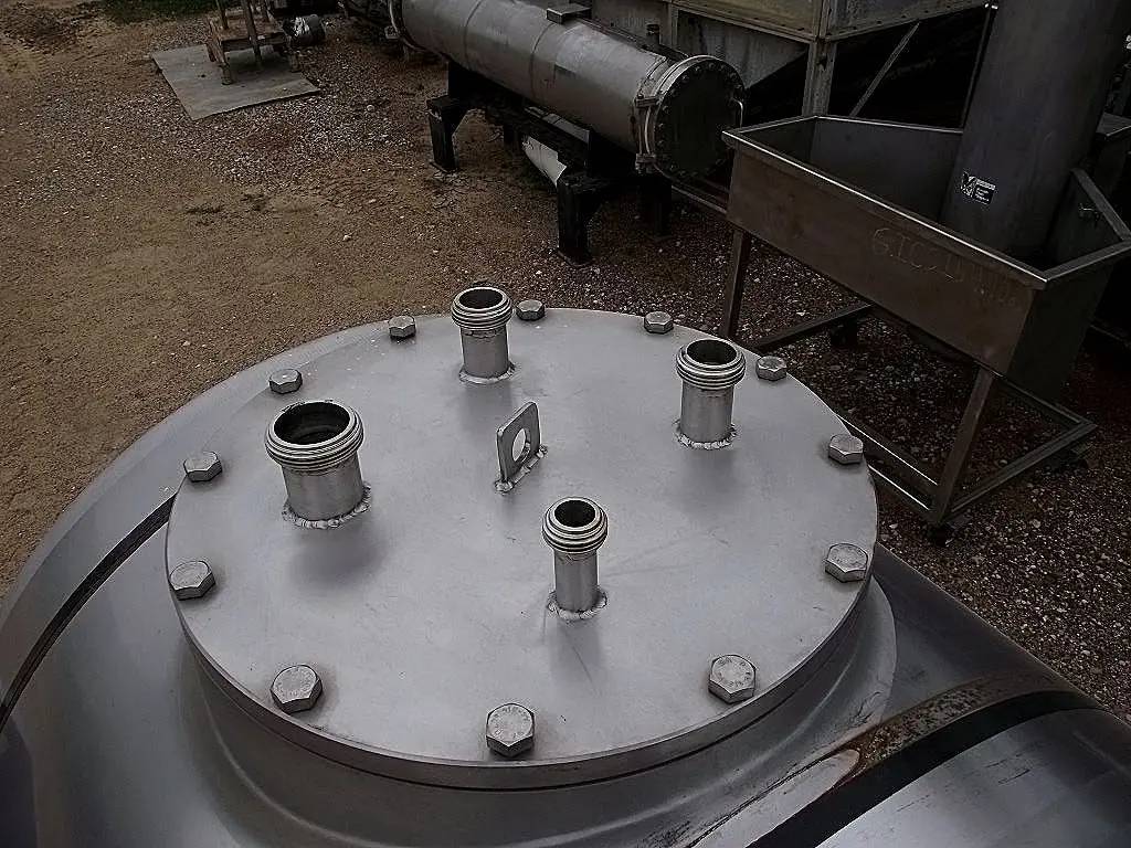 150 gallon Alfa-Laval Aseptic Stainless Steel Tank, vertical, S/N 31802-353 - Image 8