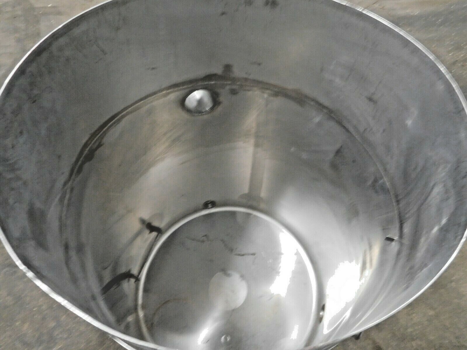 150 gallon Stainless Steel storage tank with Tri-Flo valve, 46" D x 31" W, slanted bottom - Image 8