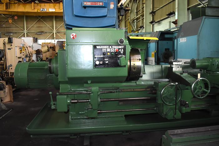 No. 4A Warner & Swasey, M3550, square head, saddle type turret lathe, 29.5" swg o/bed ways, 9.3" spdl hole - Image 9