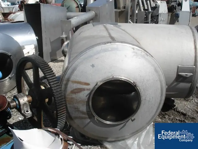 50 cu.ft. Patterson, 304 Stainless Steel twin shell blender, 5 HP, 55# Density - Image 2