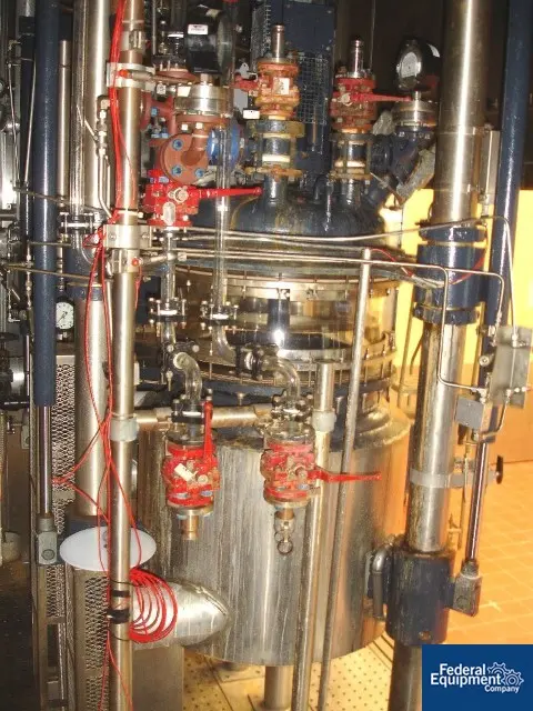 42 gallon R & M Italia Reactor Train, Glass, 160 liter, removable dish top, dish bottom - Image 5