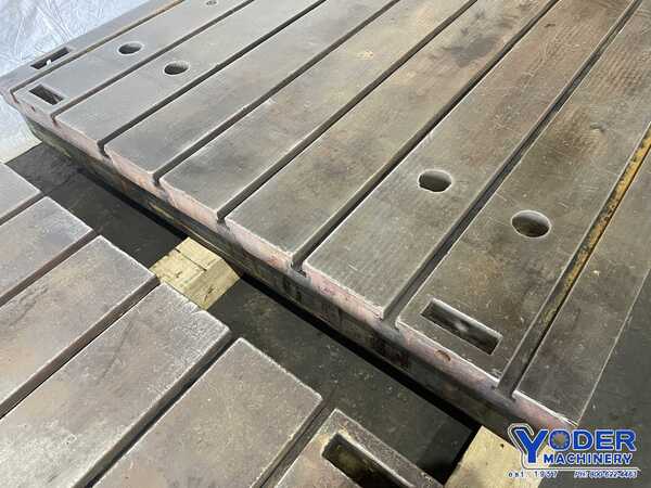 157" x 80" x 13", Giddings & Lewis, T-slotted floor plate, 8 T-slots, #76802 - Image 8