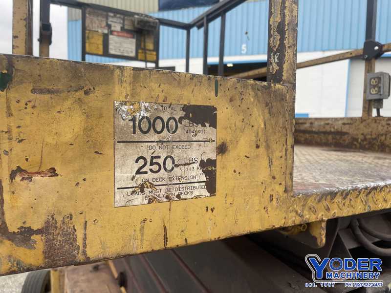 1245 lb. Grove #SM3160E, scissor lift, 31'17" working height, 2 MPH, #74952 - Image 8