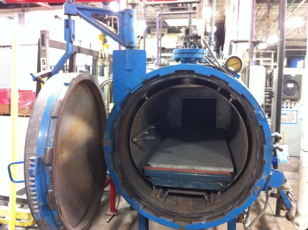 36" x 84" Scholz, 254 psi, 302&deg;F, indirect steam heat, water cooled, 1986 - Image 1