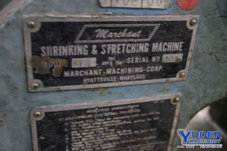 Marchant #6FG, shrinker/stretching machine, 6" throat, 70000 lb.tensile strength, #74901 - Image 5