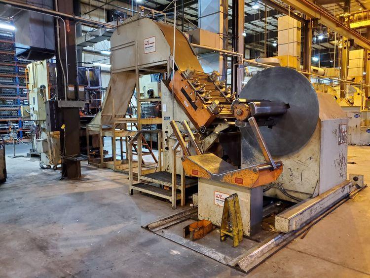 15000 lb. Coe Press Equipment #CPPT-15030, servo feed line, 30" x .250" stock, 72" OD, 20"-24" ID, keeper - Image 1