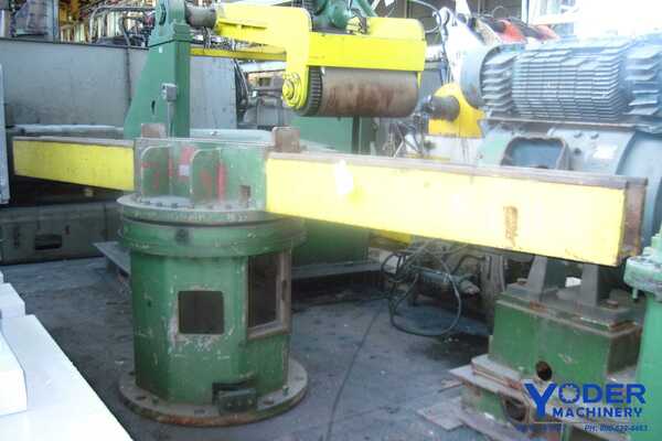 Yoder, (2) 64" arms manual turnstyle, 48" arm center to floor, no push-off, #59317 - Image 2