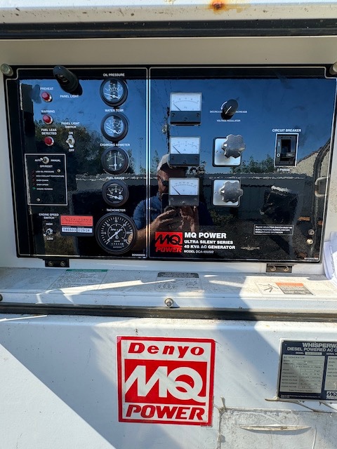 40 KW Multiquip #DCA45USI2, trailer mounted, Tier 3, sound attenuated enclosure, 120/240/208/277/480 Volts - Image 6