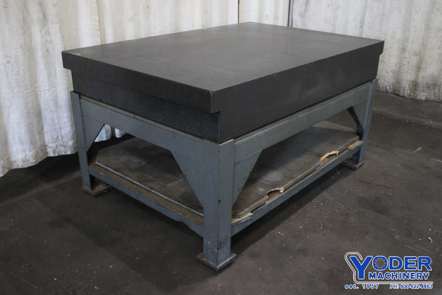 72" x 48" x 12", Rahn, gray granite plate, #75769 - Image 2