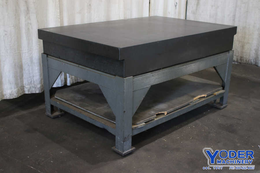 72" x 48" x 12", Rahn, gray granite plate, #75769 - Image 7