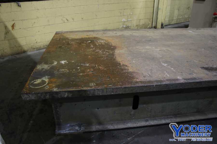 257" x 99-1/4" x 3", Solid steel plate on stand, #74980 - Image 8