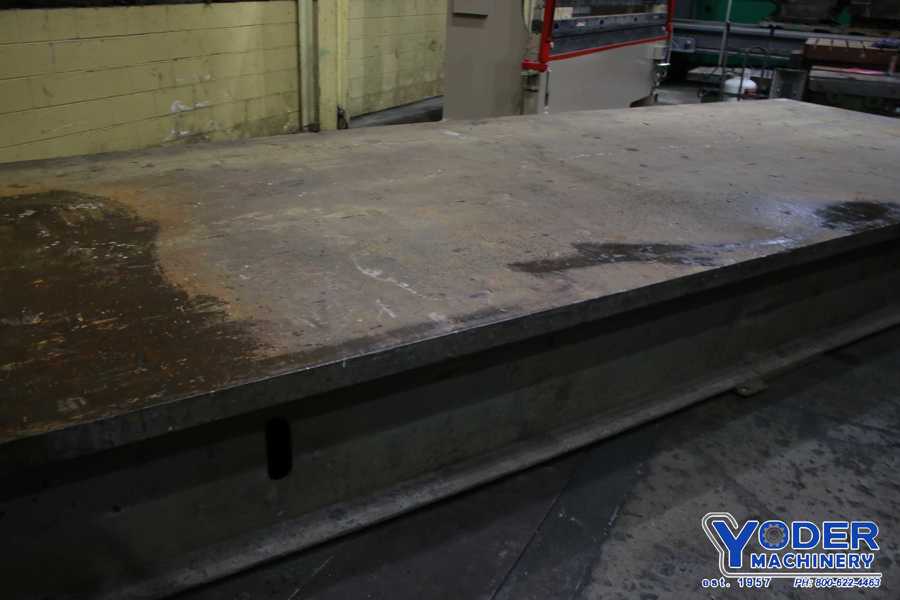257" x 99-1/4" x 3", Solid steel plate on stand, #74980 - Image 9