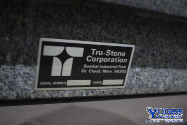 48" x 60" x 10" Tru Stone, Sierra gray granite table on stand, #76219 - Image 3