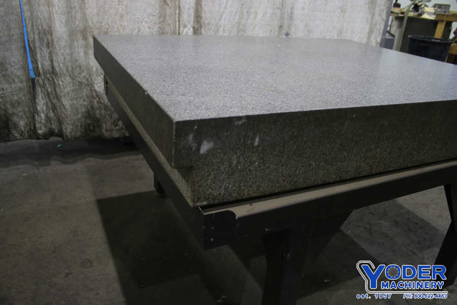 48" x 60" x 10" Tru Stone, Sierra gray granite table on stand, #76219 - Image 5
