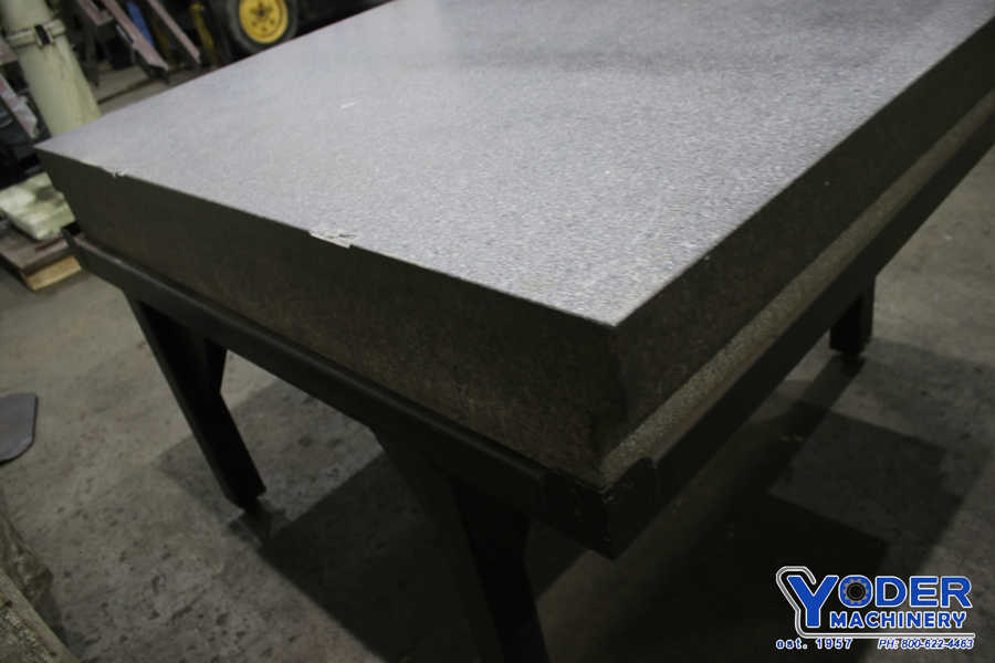 48" x 60" x 10" Tru Stone, Sierra gray granite table on stand, #76219 - Image 6