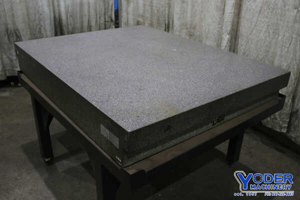 48" x 60" x 10" Tru Stone, Sierra gray granite table on stand, #76219 - Image 7
