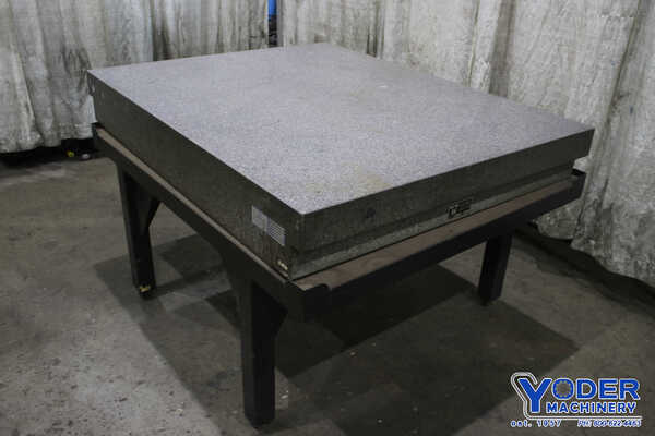 48" x 60" x 10" Tru Stone, Sierra gray granite table on stand, #76219 - Image 10