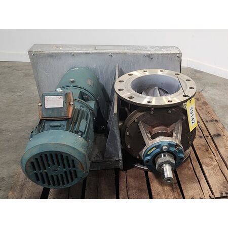 10" Flotronics #FTTRA.6, Stainless Steel Rotary Airlock Feeder Valve, 3 HP, 22.7 RPM rotor, 10" ANSI 150 - Image 2